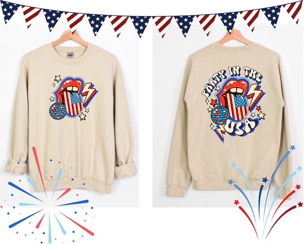 Party in the USA || Teen & Women's Crewneck
