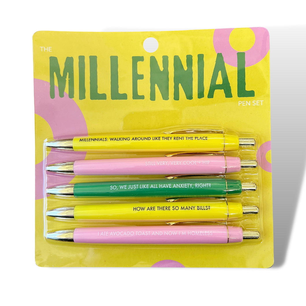 SALE! Millennial Pen Set (funny)
